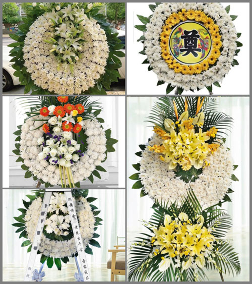 四川成都彭州市致和镇高山社区花圈速递